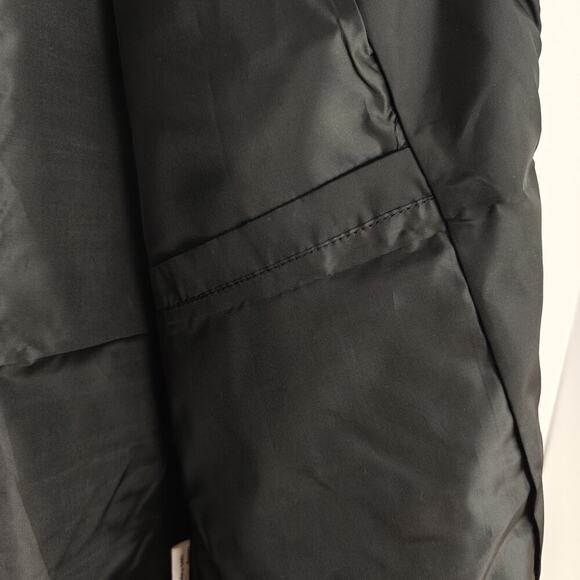 NASA Bomber Jacket Mens Large Black Windbreaker Full Zip USA Patch Halloween - Picture 9 of 11